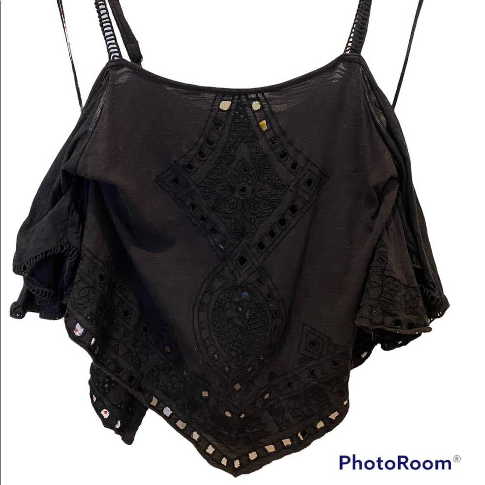 Free People Size Small Off the Shoulder, Open Back Top